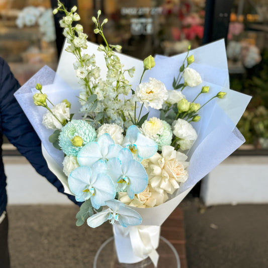 Cloud Nine - Blue Orchid Bouquet