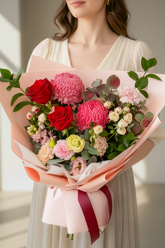 Crimson Kiss Bouquet