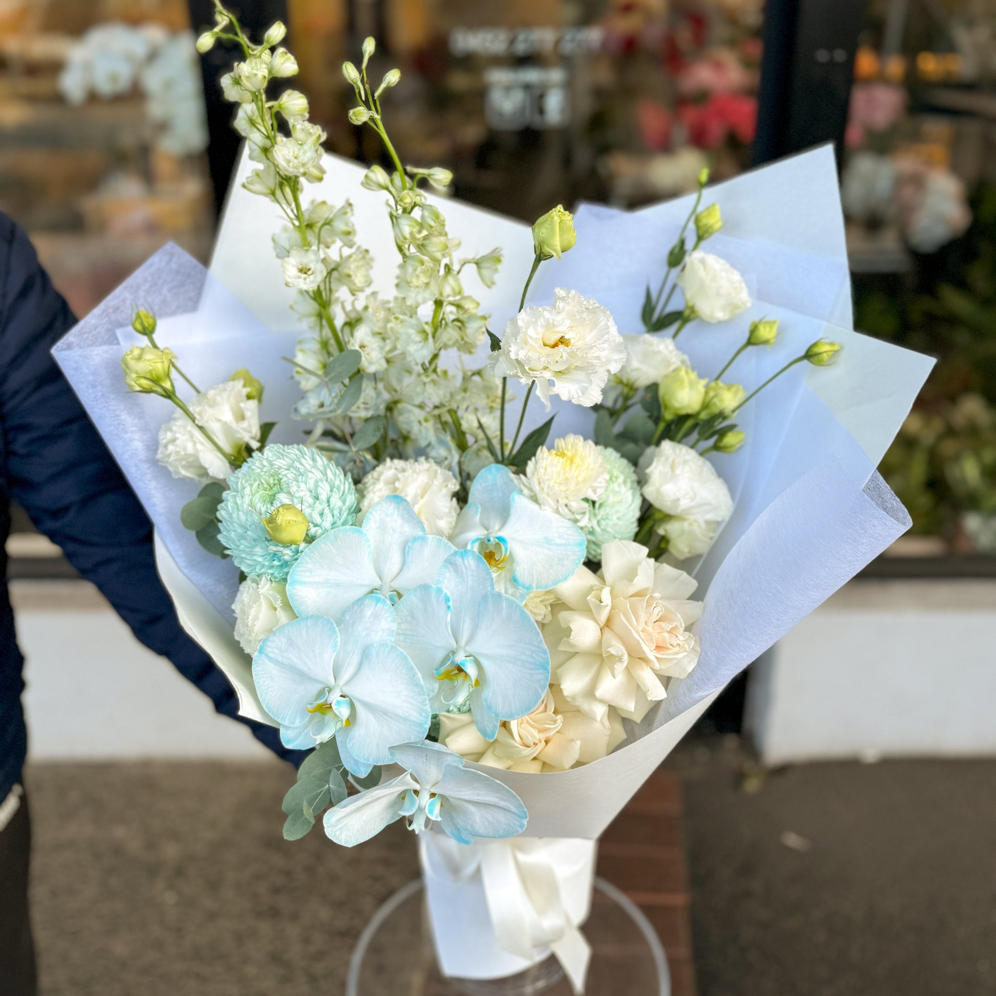 Cloud Nine - Blue Orchid Bouquet