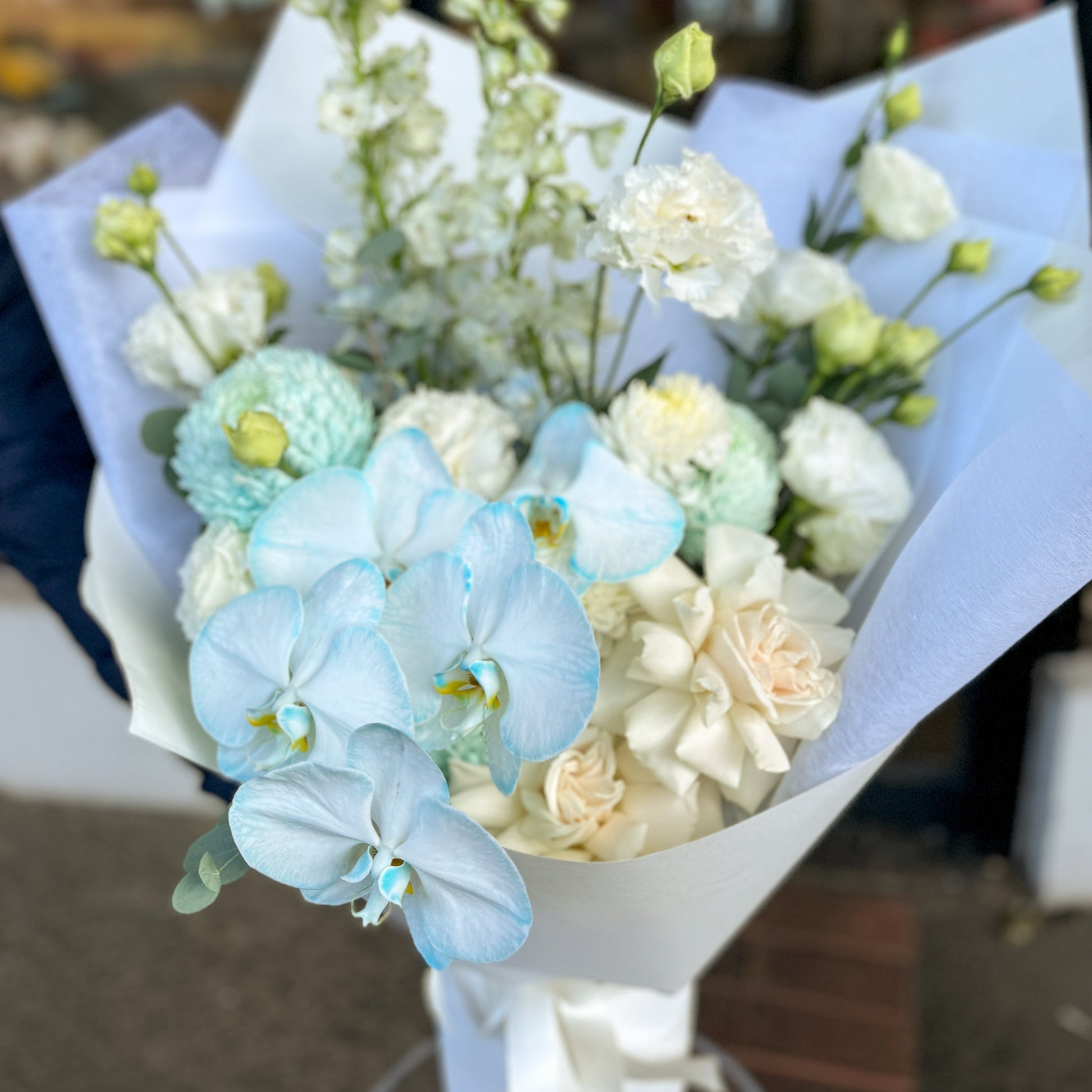 Cloud Nine - Blue Orchid Bouquet