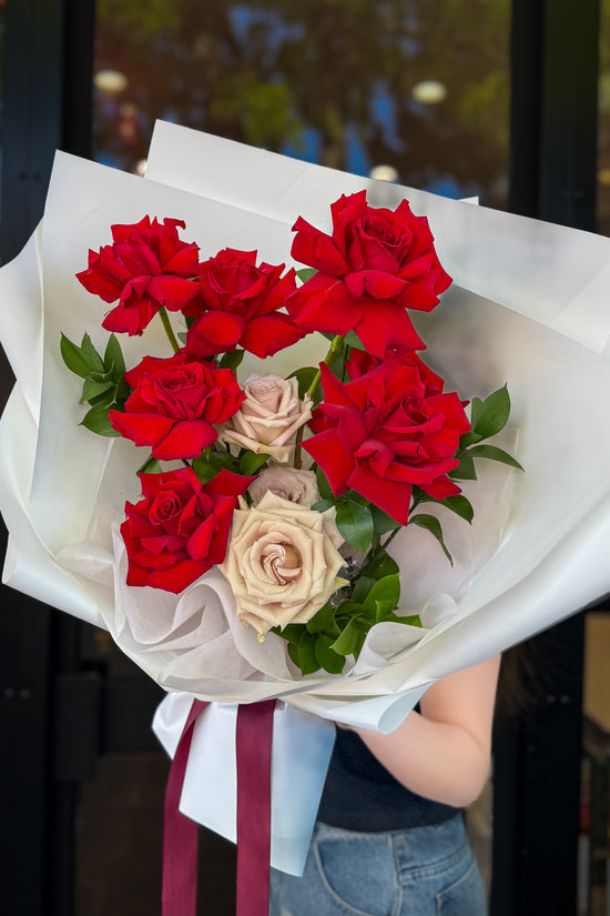 Ivory & Crimson Bouquet