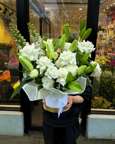 Serene White Bloom Box