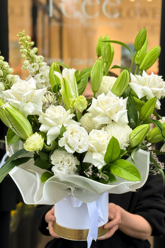 Serene White Bloom Box