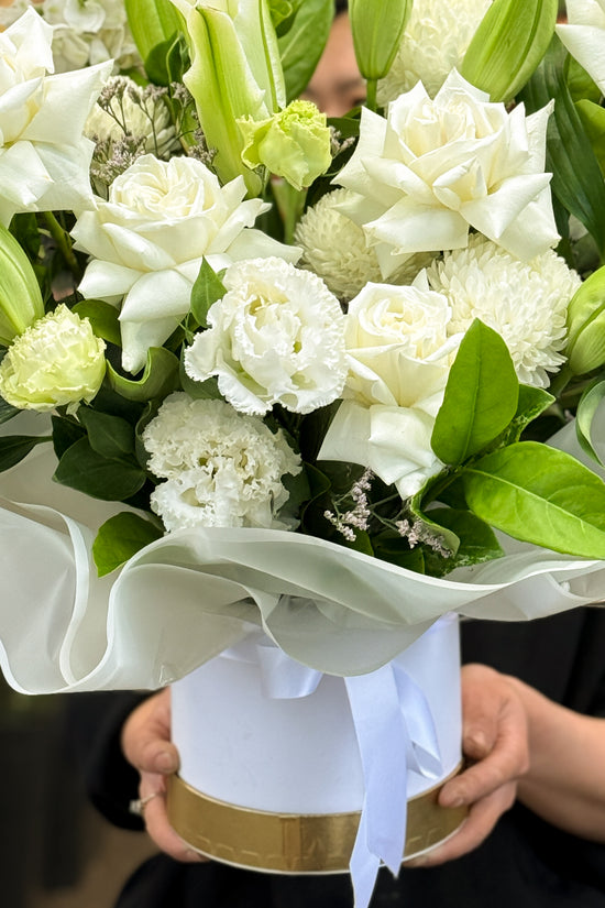 Serene White Bloom Box